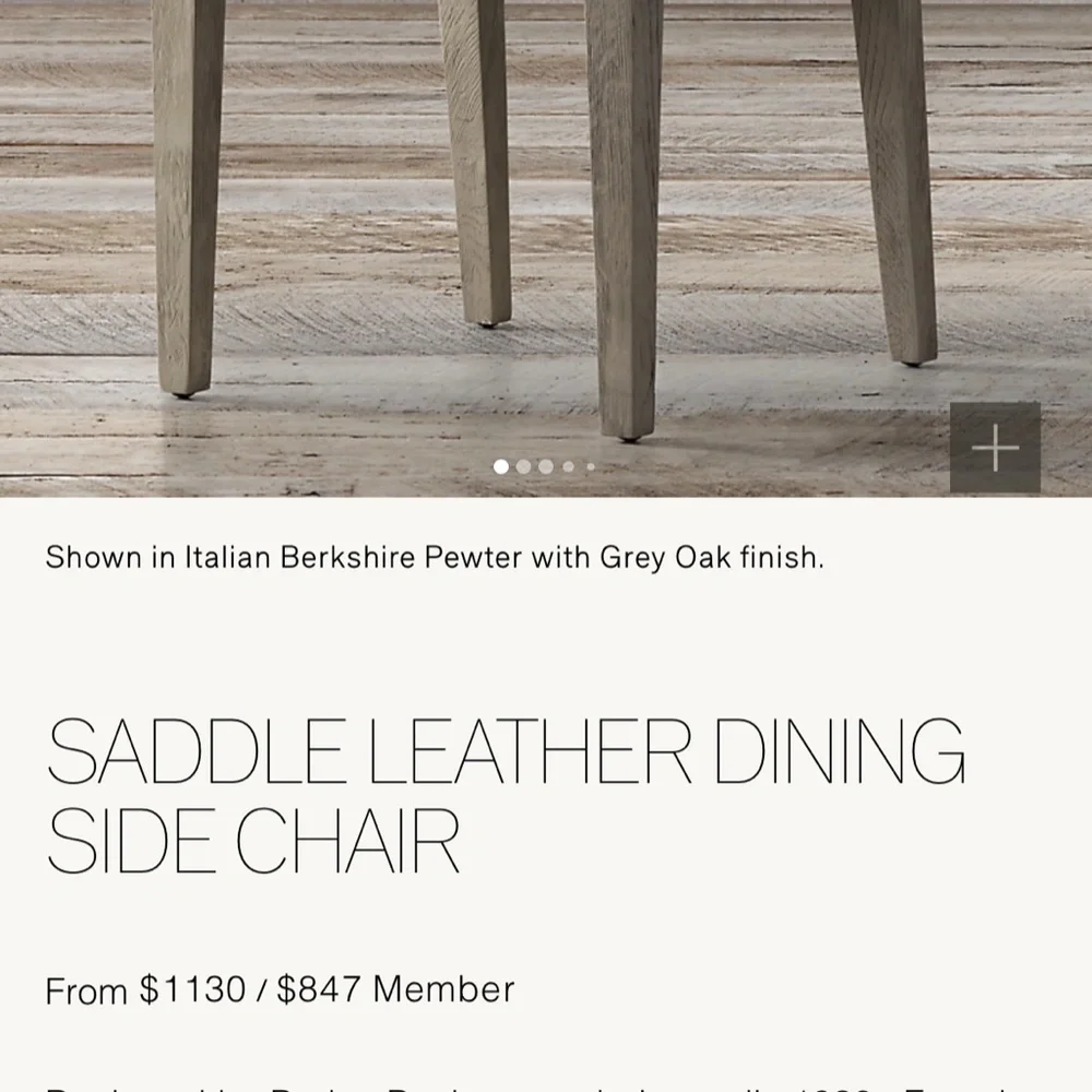 Dinning table set from RH - Picture 2 of 4